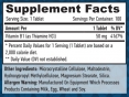 Vitamin B-1 /Thiamine/ 50mg. / 100 tabs.