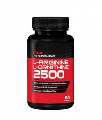GNC L-Arginine / L-Ornithine 60 Tabs.