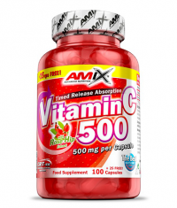 AMIX Vitamin C /with Rose Hips/ 500mg. / 125 Caps.