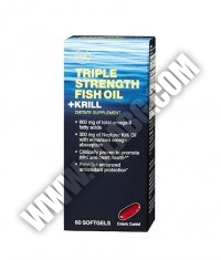 GNC Triple Strength Fish Oil + Krill 60 Softgels