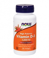 NOW Vitamin D-3 /1000IU / 180 Softgels
