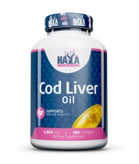 HAYA LABS Cod Liver Oil 1000 mg / 100 Softgels