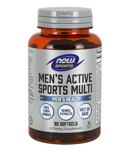 NOW Men's Active Sports Multivitamin / 90 softgels