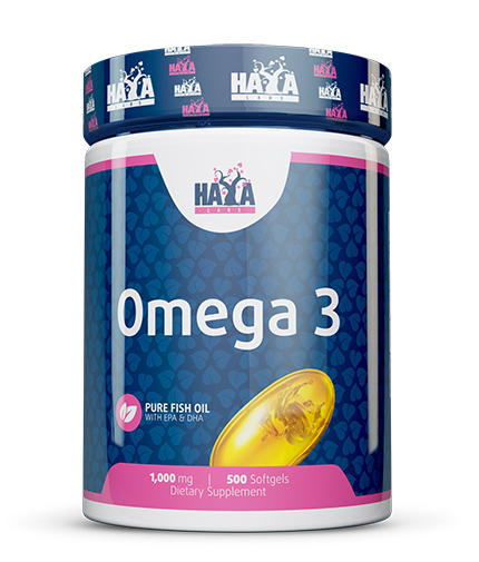 HAYA LABS Omega 3 1000 mg Fish Oil / 500 Softgels