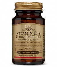 SOLGAR Vitamin D-3 1000 IU / 100 Chewables Tabs