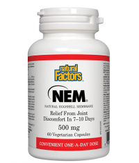 NATURAL FACTORS NEM® (Natural Eggshel Membrane) 500mg./60Vcaps.