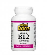 NATURAL FACTORS Vitamin B12 (Cyanocobalamin) 1000mcg. / 90 Tabs.