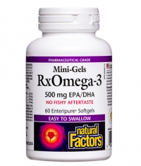 NATURAL FACTORS Rx Omega-3 Mini-Gels 500 mg / 60 Softgels