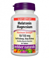 WEBBER NATURALS Melatonin Magnesium 10/150mg / 60Tabs.