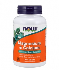 NOW Magnesium & Calcium 2:1 / 100Tabs.