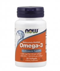 NOW Omega 3 Fish Oil 1000 mg / 30 Softgels
