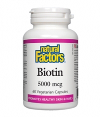 NATURAL FACTORS Biotin 5000mcg / 60Vcaps.
