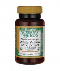 SWANSON Maximum Strength White Willow Bark 500mg. / 60 Vcaps