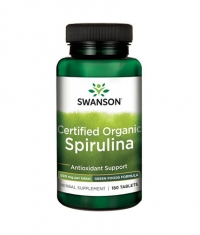 SWANSON Certified Organic Spirulina 500mg. / 180 Tabs