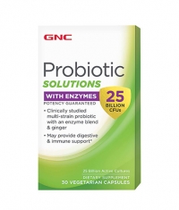 GNC Probiotic Solutions With Enzymes 25 Billion CFU`s/ 30 Vcaps