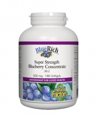 NATURAL FACTORS BlueRich Super Strength Blueberry Concentrate / 180 Softgels