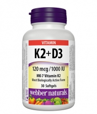 WEBBER NATURALS Vitamins K2 + D3 / 30 Softg.