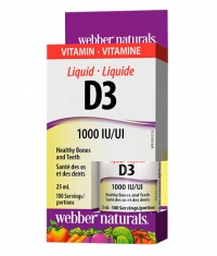 WEBBER NATURALS Liquid Vitamin D3 1000 IU / 25ml