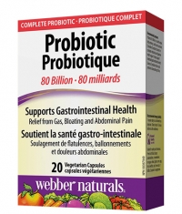 WEBBER NATURALS Probiotic 80 Billion / 20 Vcaps