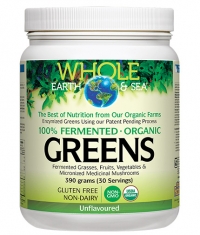 NATURAL FACTORS Whole Earth & Sea 100% Fermented Organic Greens / Unflavored