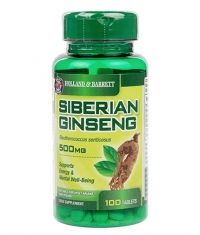 HOLLAND AND BARRETT Siberian Ginseng 500 mg / 100 Tabs