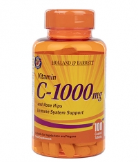 HOLLAND AND BARRETT Vitamin C 1000 mg / with Rose Hips & Bioflavonoids / 100 Caps
