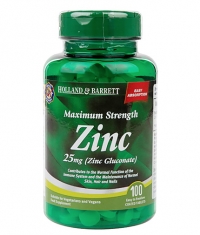 HOLLAND AND BARRETT Zinc Gluconate 25 mg / Maximum Strength / 100 Tabs