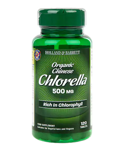 HOLLAND AND BARRETT Chlorella 500 mg / Organic Chinese / 120 Tabs
