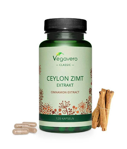 VEGAVERO Ceylon Cinnamon Extract / 120 Caps