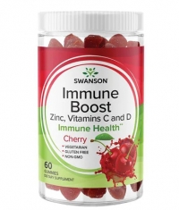 SWANSON Immune Boost Gummies with Acerola, Zinc and Vitamin C & D - Cherry / 60 Gummies