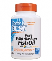 DOCTOR'S BEST Best Pure Wild Alaskan Fish Oil 1000 mg / 180 Softgels