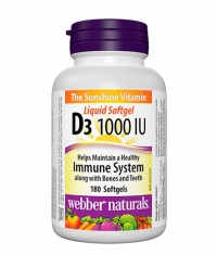 WEBBER NATURALS Vitamin D3 1000 IU / 180 Softgels