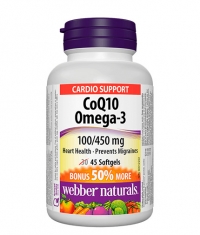 WEBBER NATURALS CoQ10 + Omega 3 / 45 Softgels