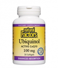 NATURAL FACTORS Ubiquinol Active CoQ10 100 mg / 30 Softgels