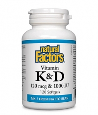NATURAL FACTORS Vitamin K & D / 120 Softgels