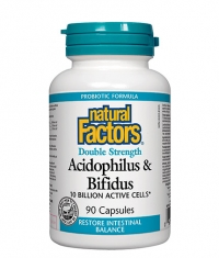NATURAL FACTORS Acidophilus & Bifidus 10 Billion Active Cells / 90 Caps