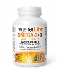 NATURAL FACTORS Regener Life - Omega-3 + Vitamin D3 / 90 Softgels