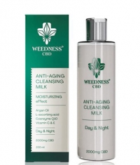 WEEDNESS 24h Anti-aging Facial Cleansing Milk / 2000 mg CBD / 200 ml