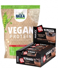 PROMO STACK Haya Labs Vegan Protein + FIT SPO MAXX
