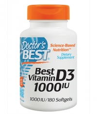 DOCTOR'S BEST Vitamin D3 1000 IU / 180 Softgels