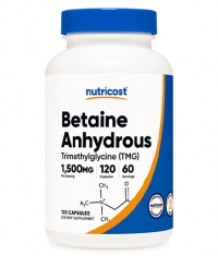 NUTRICOST Betaine Anhydrous (Trimethylglycine) / 120 Caps