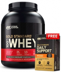 PROMO STACK ON 100% Whey Gold Standard + FREE Daily Support Mood