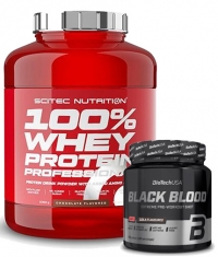 PROMO STACK 100% Whey Protein Professional + Black Blood CAF+