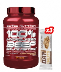 PROMO STACK 100% Hydrolyzed Beef *** Peptides + 3 Oat & Nuts Bars