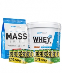 STORES ONLY Whey Protein Build 2.0 + Mass Build Gainer + 24 *** Explosive Energy Drink