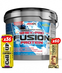 STORES ONLY Whey Pure Fusion + 36 CellUp Drinks + 60 Tigger Zero Protein Bars