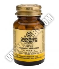 SOLGAR Chromium Picolinate 100ug. / 90 Tabs.
