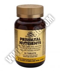 SOLGAR Prenatal Nutrients 60 Tabs.