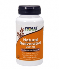 NOW Natural Resveratrol / Mega Potency / 200 mg / 120 Vcaps