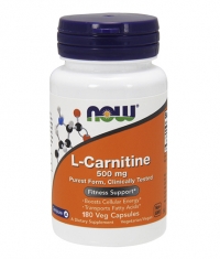 NOW L-Carnitine 500 mg / 180 Vcaps